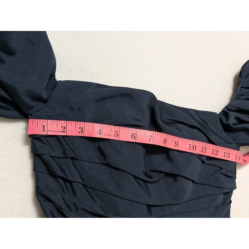 Jenny Yoo Regina Dress in Navy Blue, size 2 with detachable sleeves Formal Midi - Picture 16 of 16